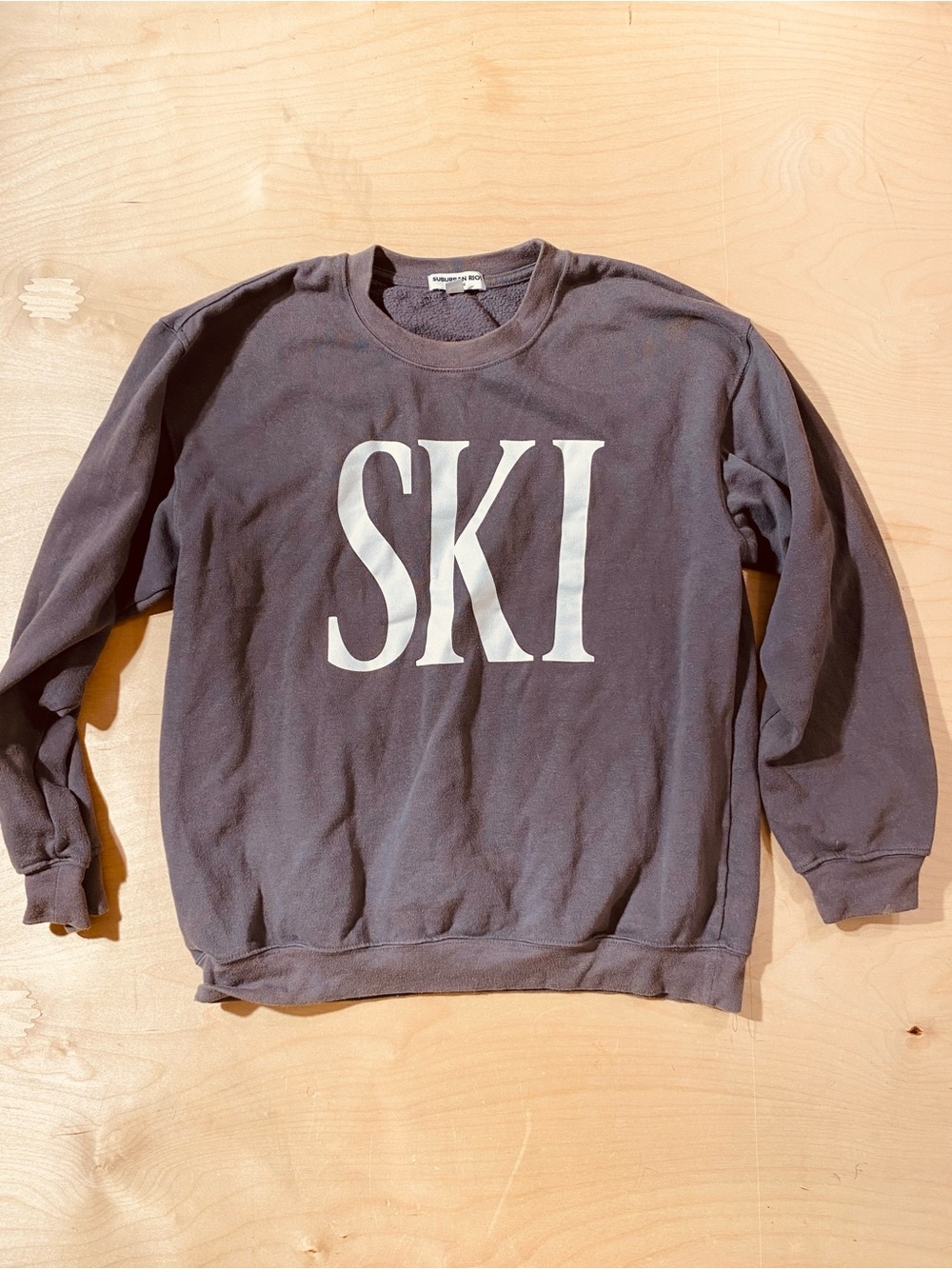 Suburban Riot Men's 'SKI' Crewneck Sweatshirt - Gray XL (SY)